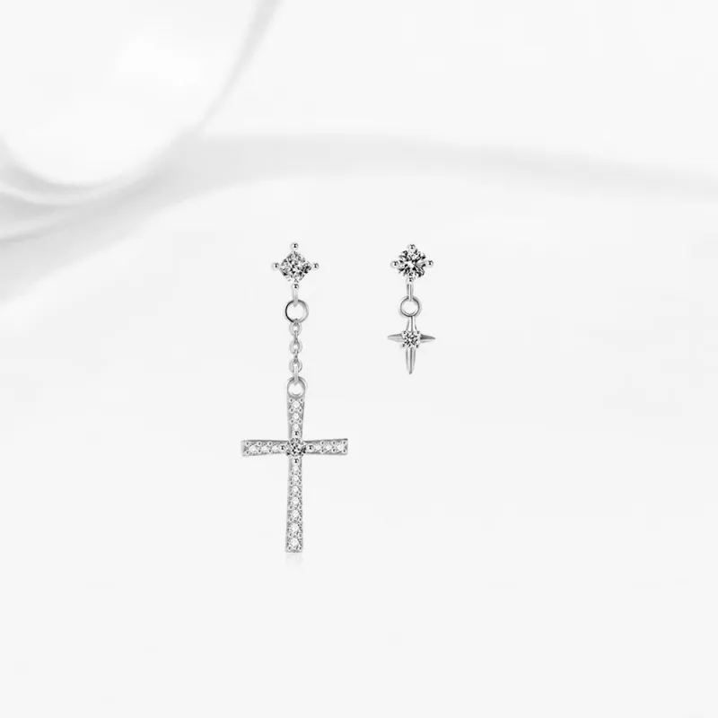 SWEET PLANET S925 Silver Stud Earrings Unisex-3