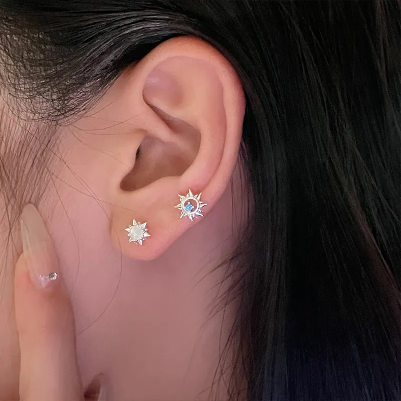 SWEET PLANET S999 Fine Silver Stud Earrings Unisex-8