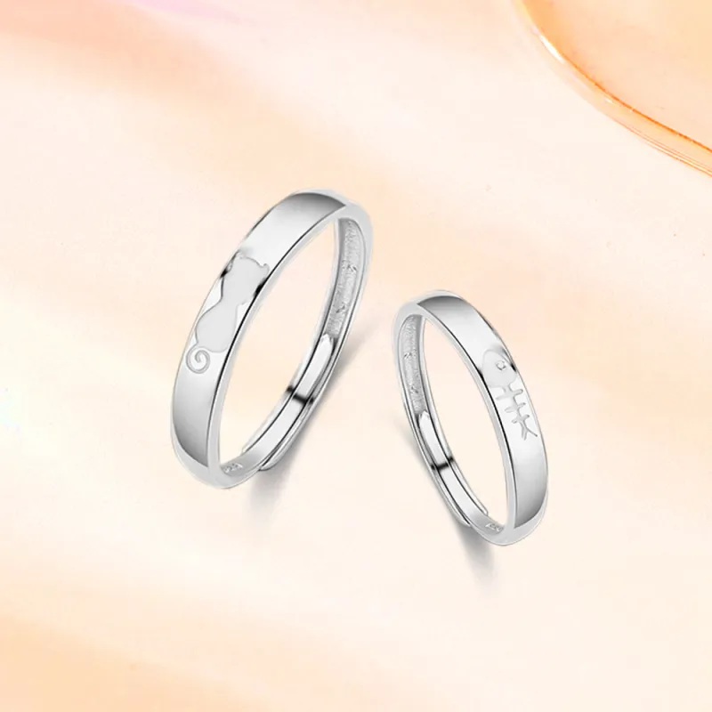 SWEET PLANET S999 Fine Silver Rings Unisex-5