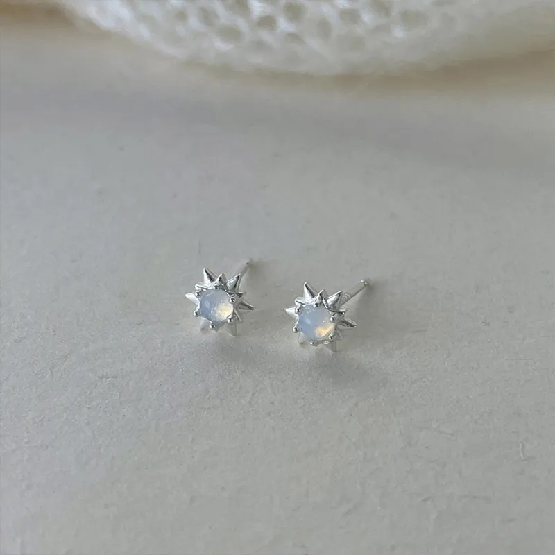 SWEET PLANET S999 Fine Silver Stud Earrings Unisex-2