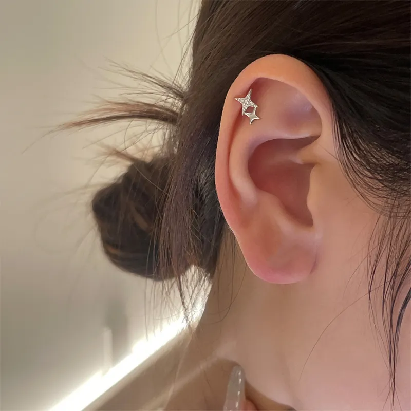SWEET PLANET S999 Fine Silver Stud Earrings Unisex-3