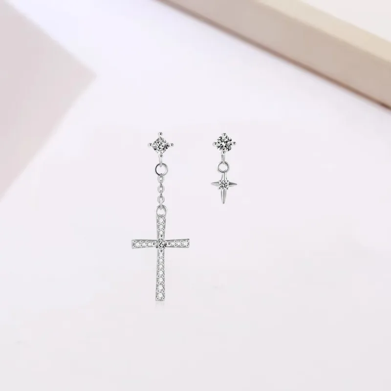 SWEET PLANET S925 Silver Stud Earrings Unisex-4