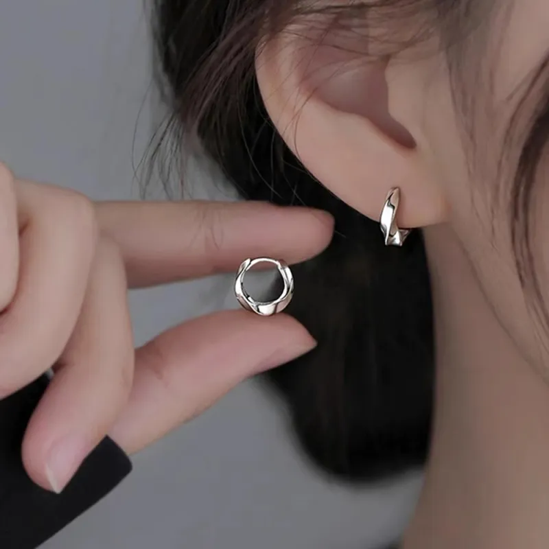 SWEET PLANET S999 Fine Silver Stud Earrings Women's-1