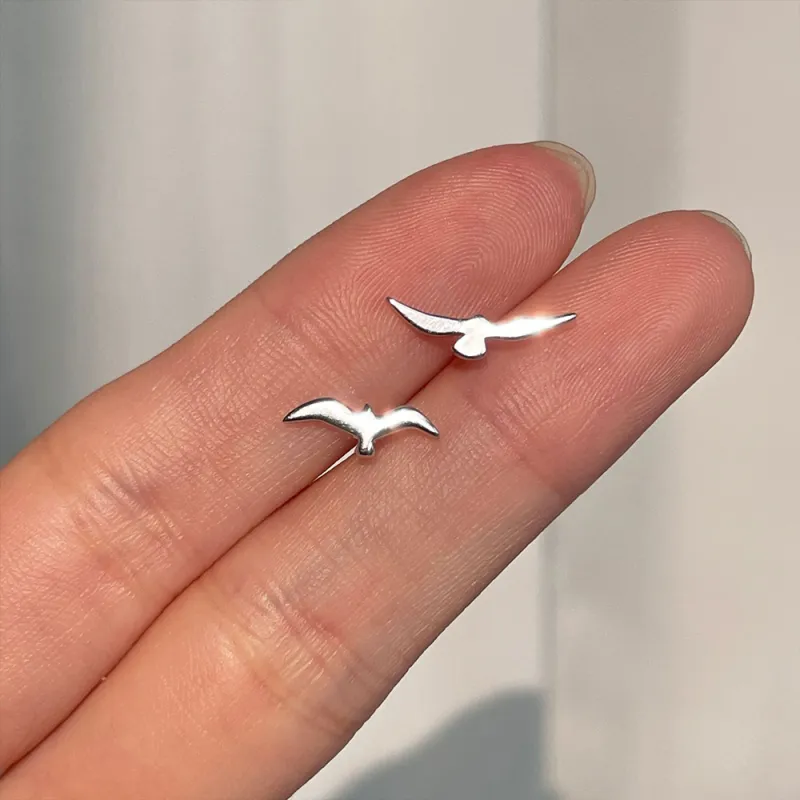SWEET PLANET S925 Silver Stud Earrings Women's-5