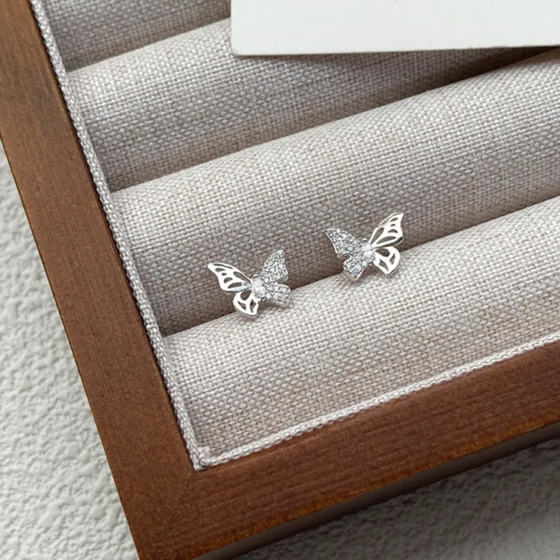 SWEET PLANET S999 Fine Silver Stud Earrings Women's-2