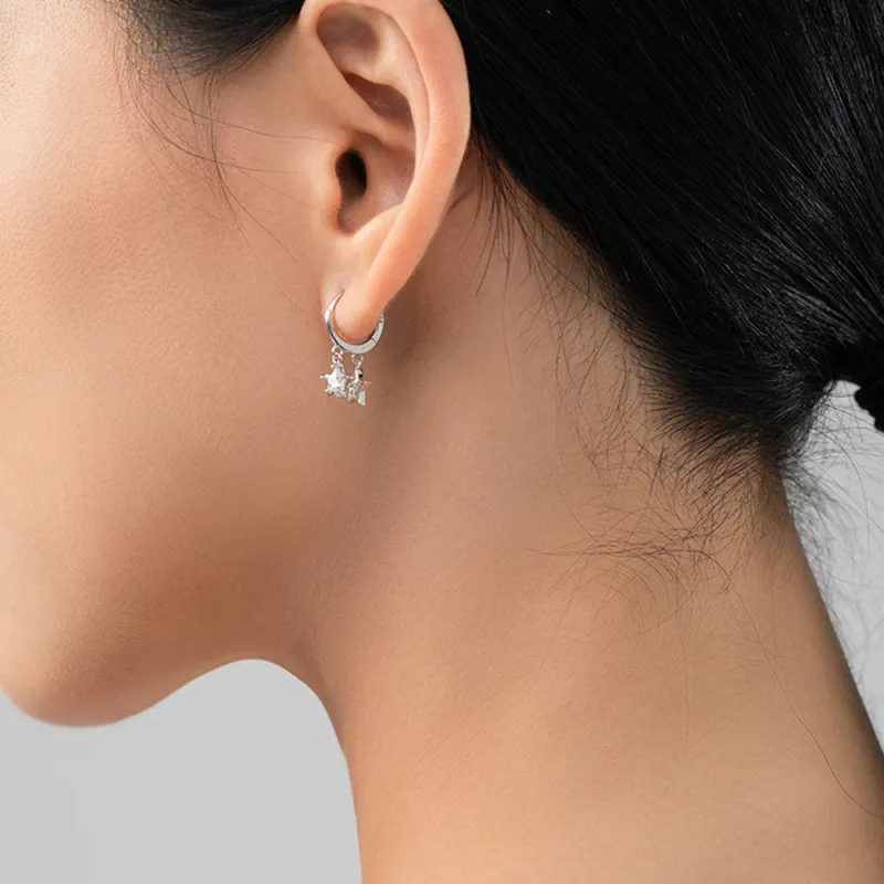 SWEET PLANET S925 Silver Earrings Unisex-2