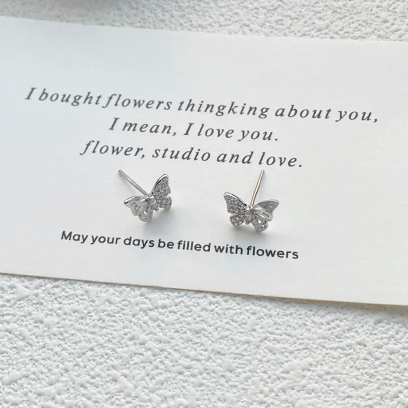 SWEET PLANET S999 Fine Silver Stud Earrings Women's-4