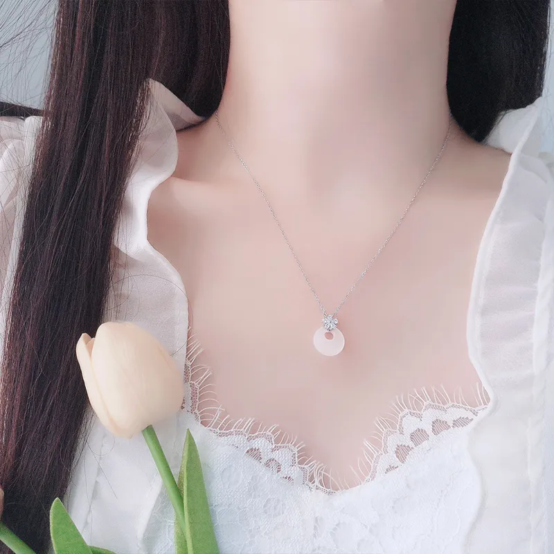 SWEET PLANET Chalcedony Jade Necklaces Women's-1