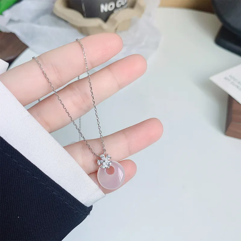 SWEET PLANET Chalcedony Jade Necklaces Women's-3