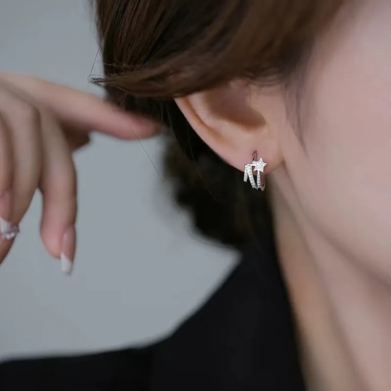 SWEET PLANET S925 Silver Stud Earrings Unisex-1