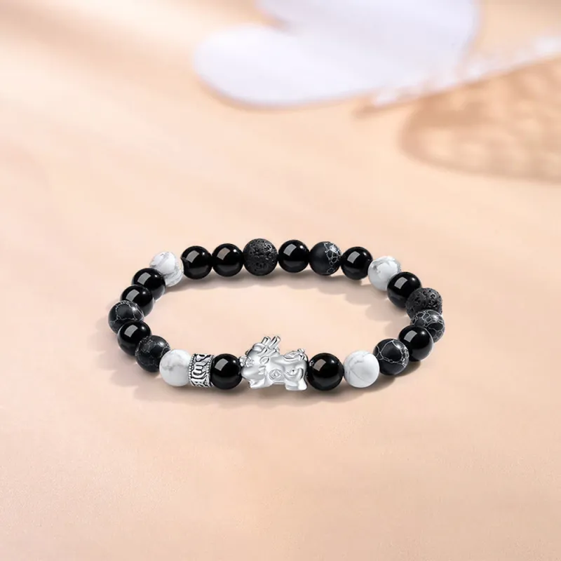 SWEET PLANET Obsidian Bracelets Unisex-1