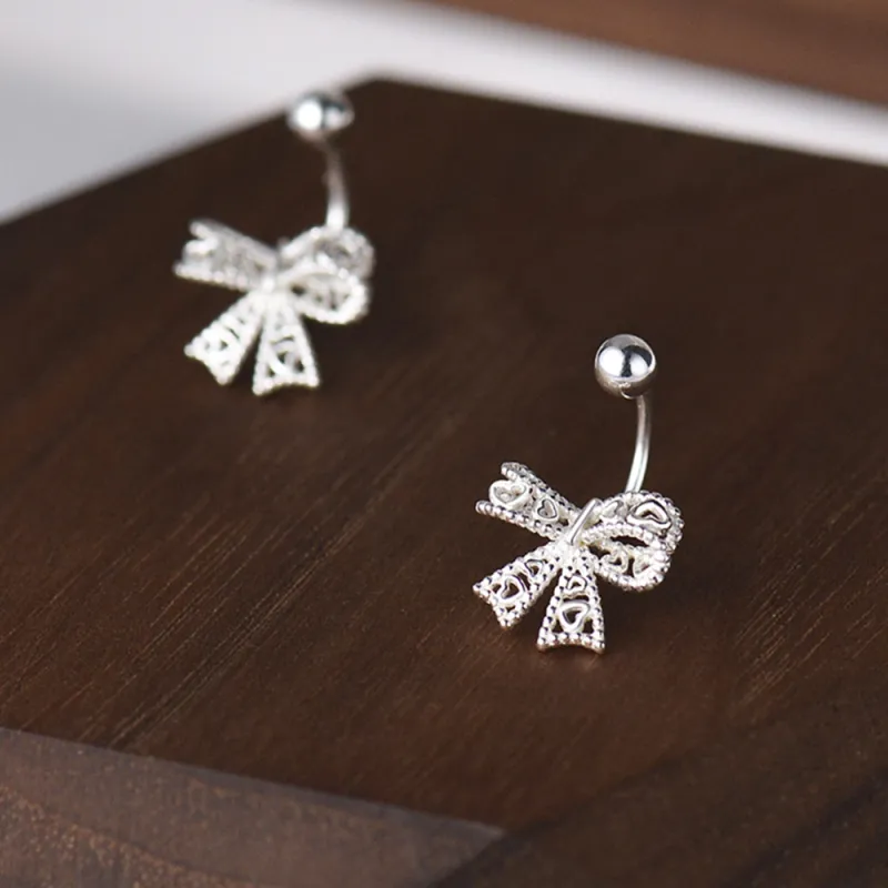 SWEET PLANET S999 Fine Silver Stud Earrings Women's-2