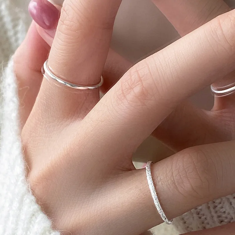 SWEET PLANET S999 Fine Silver Rings Unisex-8