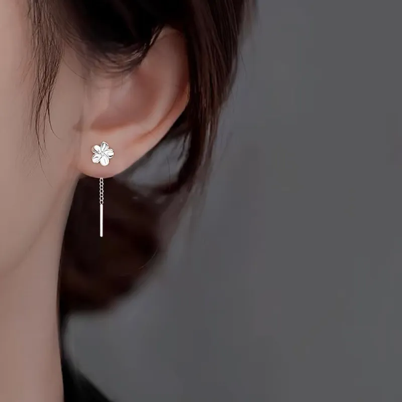 SWEET PLANET 999 Fine Silver Drop Earrings Women's-1