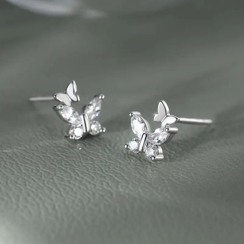SWEET PLANET S999 Fine Silver Stud Earrings Women's-2
