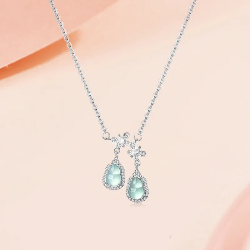 SWEET PLANET Ice Glutinous Jadeite Necklaces Women's-3