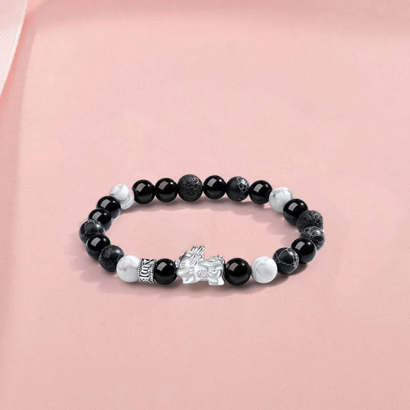 SWEET PLANET Obsidian Bracelets Unisex-2
