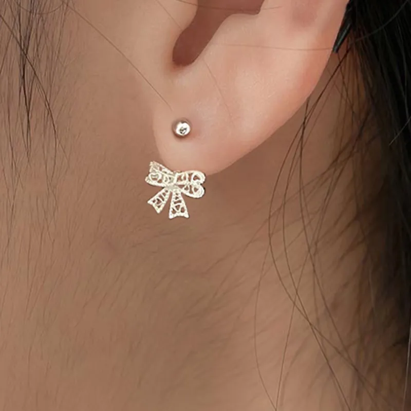 SWEET PLANET S999 Fine Silver Stud Earrings Women's-1