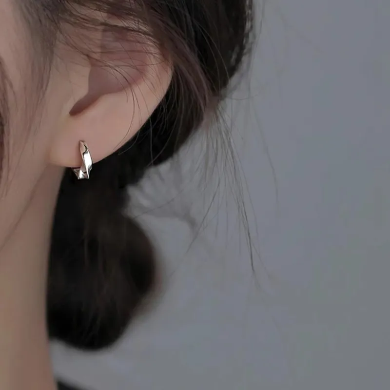 SWEET PLANET S999 Fine Silver Stud Earrings Women's-2