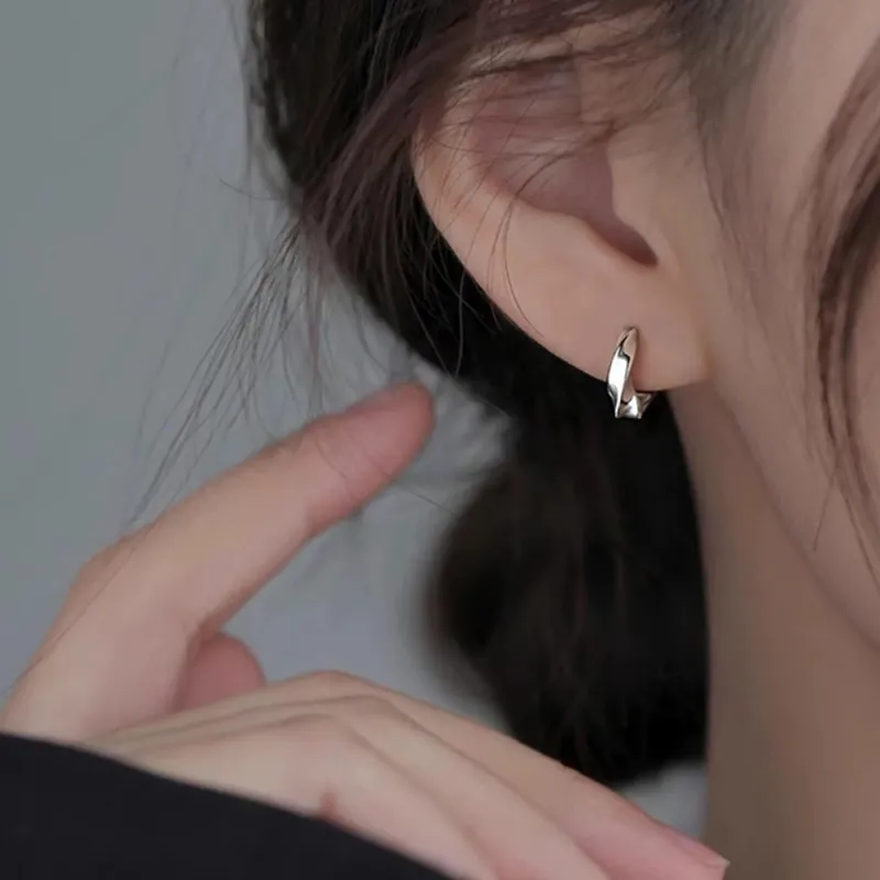 SWEET PLANET S999 Fine Silver Stud Earrings Women's-3