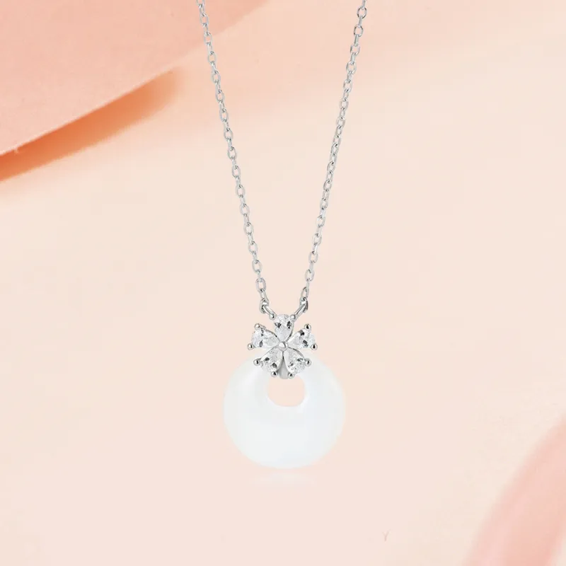 SWEET PLANET Chalcedony Jade Necklaces Women's-4