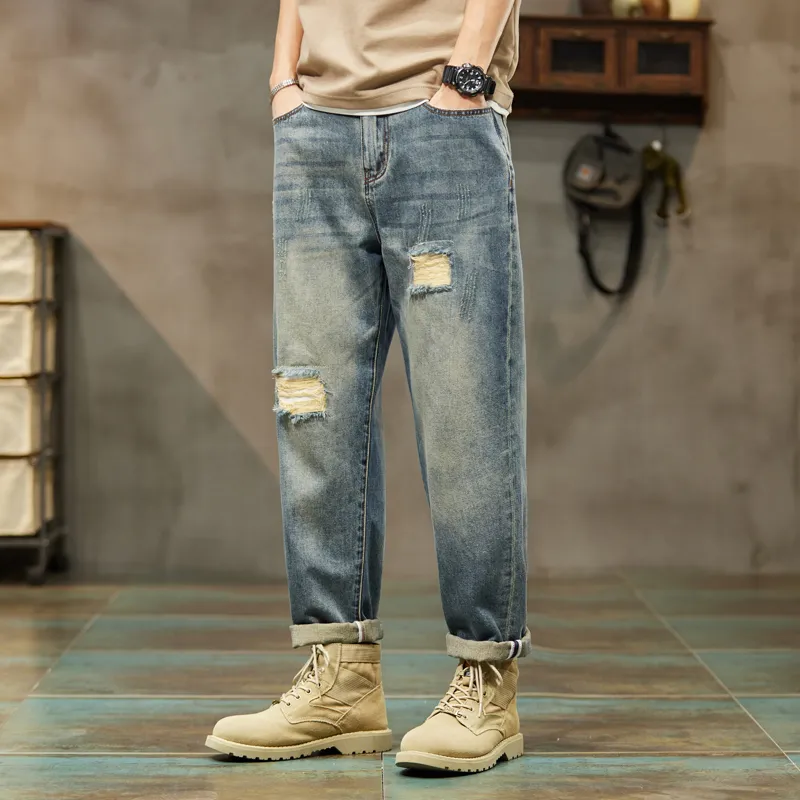 Antioffice Jeans Men's Vintage Blue-4
