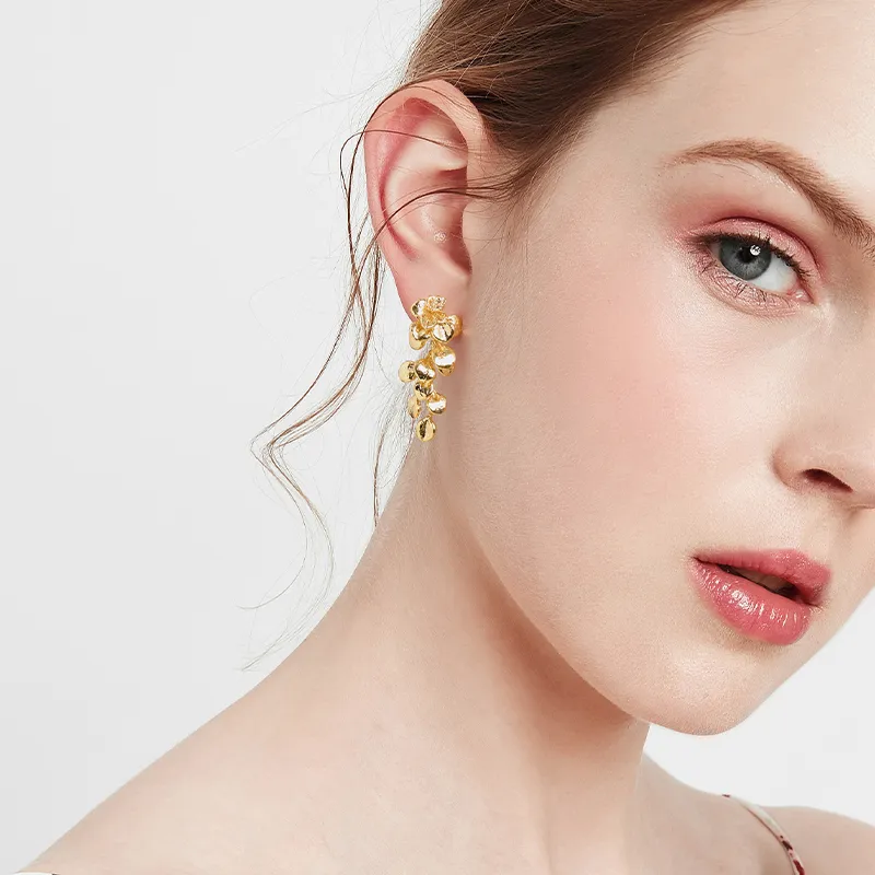 Lady Go S925 Silver Stud Earrings Women's-3
