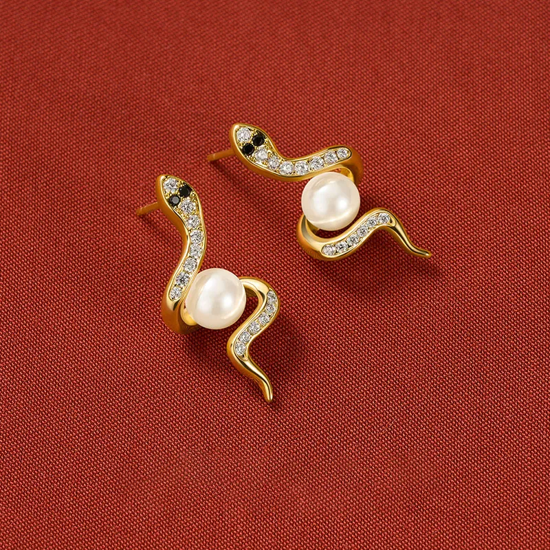 Lady Go S925 Silver Stud Earrings Women's-5