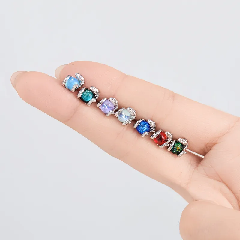 Lady Go Titanium Steel Needle Alloy Stud Earrings Unisex-15