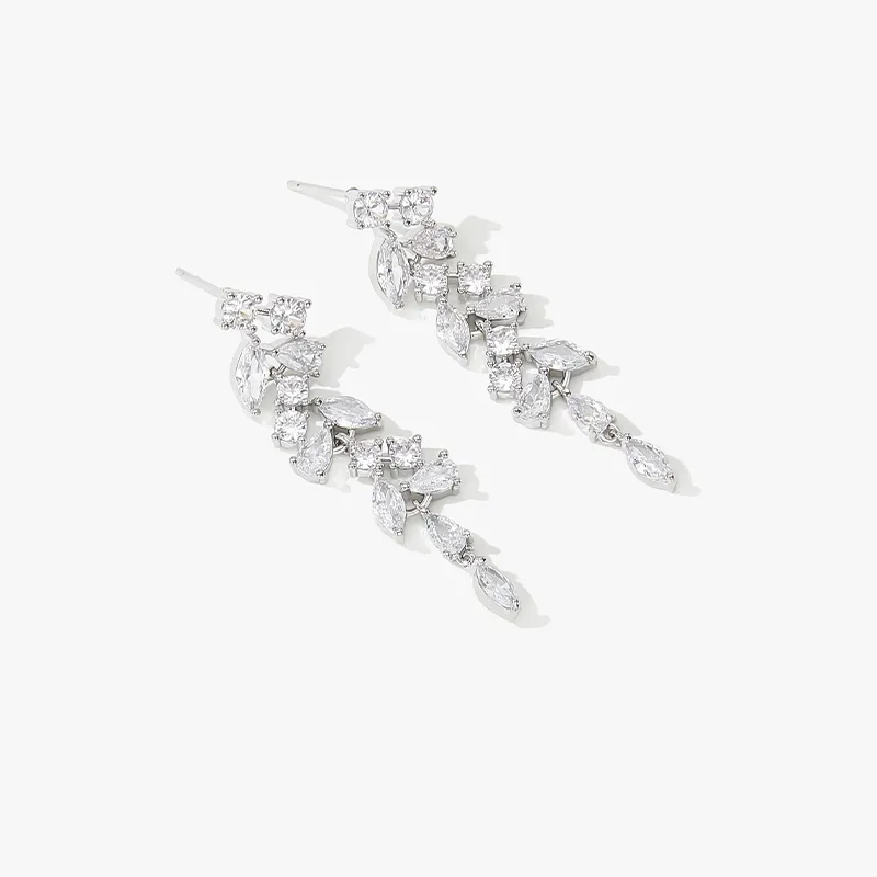 Lady Go S925 Silver Stud Earrings Women's-4