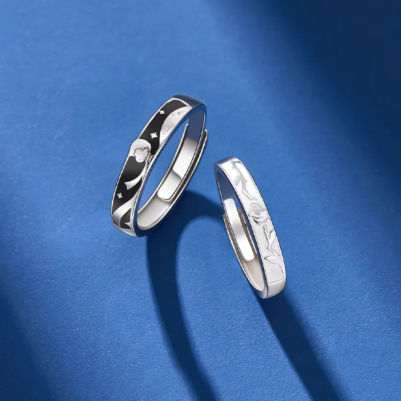 Lady Go Sterling Silver Rings Unisex-2