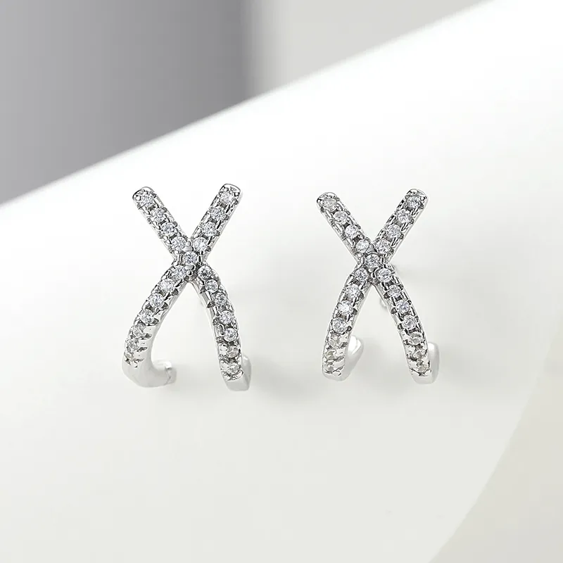 Lady Go Sterling Silver Earrings Women's-5