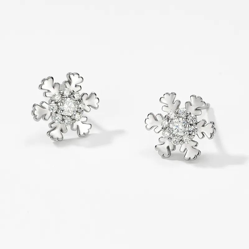 Lady Go Sterling Silver Stud Earrings Unisex-5