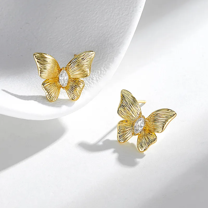 Lady Go S925 Silver Stud Earrings Women's-2