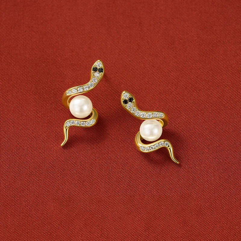 Lady Go S925 Silver Stud Earrings Women's-4