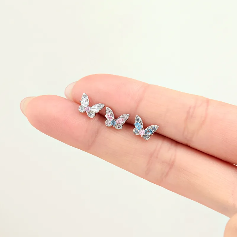 Lady Go Titanium Steel Stud Earrings Women's-4