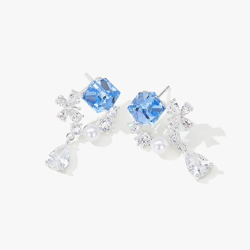 Lady Go S925 Silver Earrings Women's-4