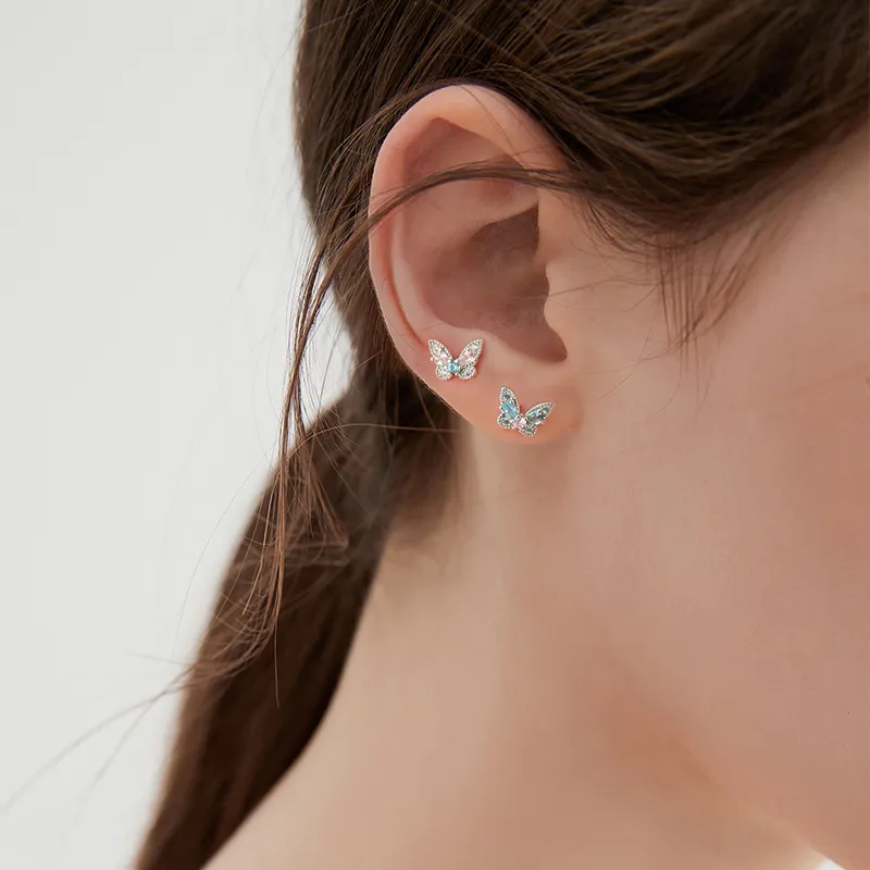 Lady Go Titanium Steel Stud Earrings Women's-1