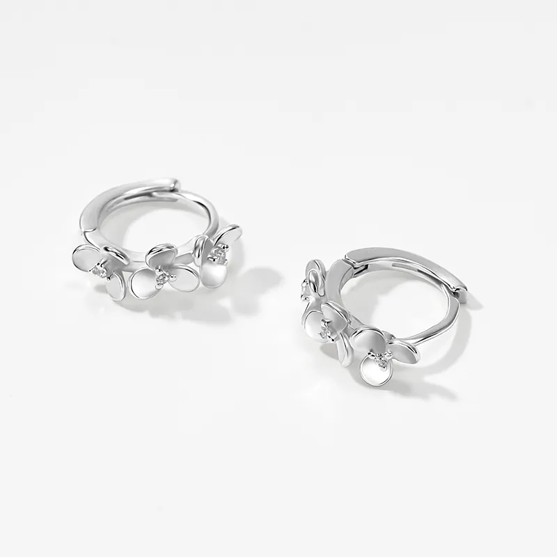 Lady Go Sterling Silver Earrings Women's-5