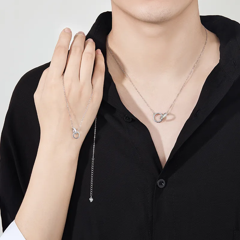 Lady Go S925 Silver Necklaces Unisex-1