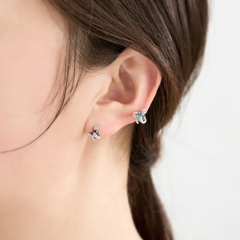 Lady Go Titanium Steel Alloy Stud Earrings Women's-14