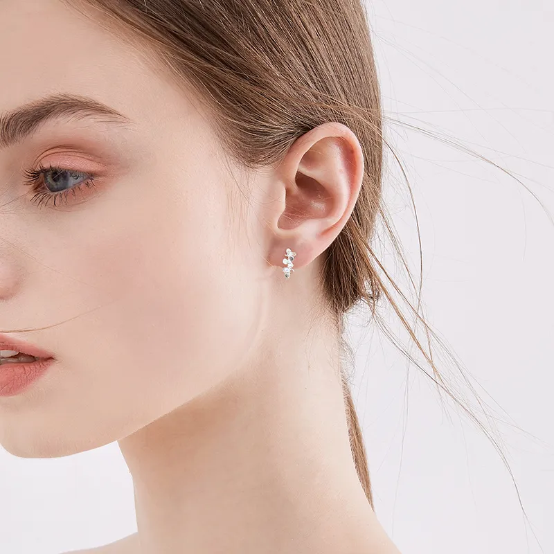 Lady Go Sterling Silver Earrings Women's-3