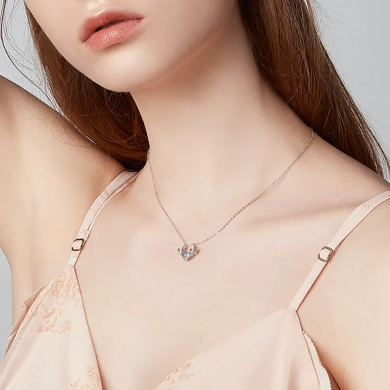 Lady Go Silver Necklaces Women's-1