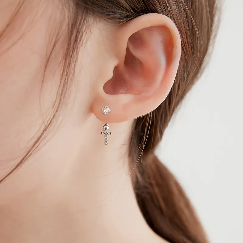 Lady Go Titanium Steel Earrings Unisex-1