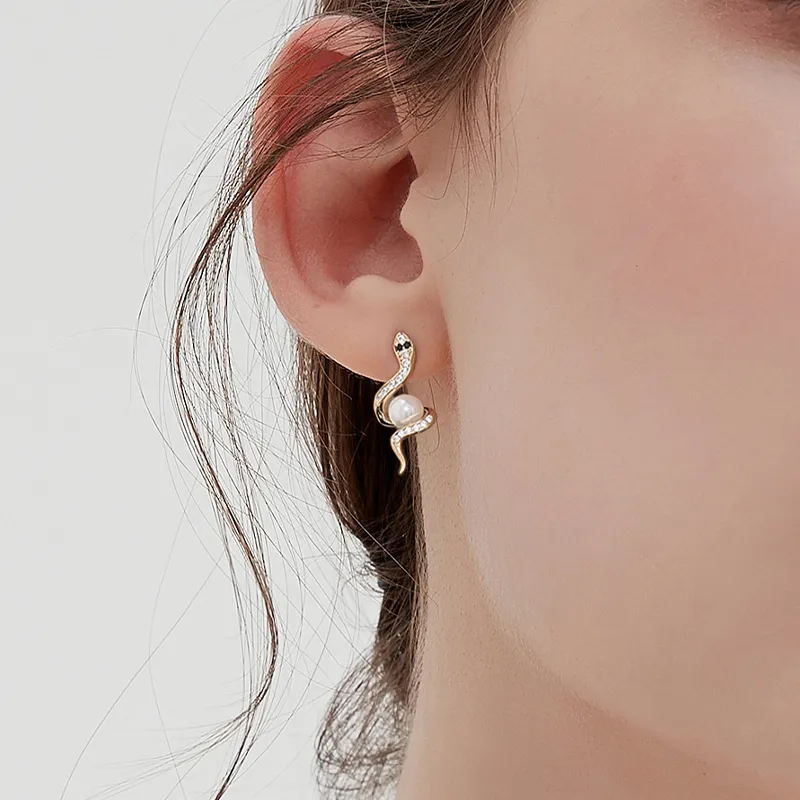 Lady Go S925 Silver Stud Earrings Women's-1