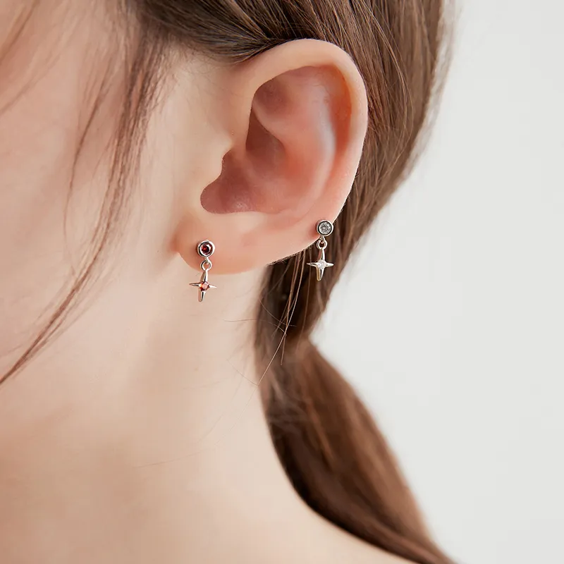 Lady Go Titanium Steel Stud Earrings Women's-6