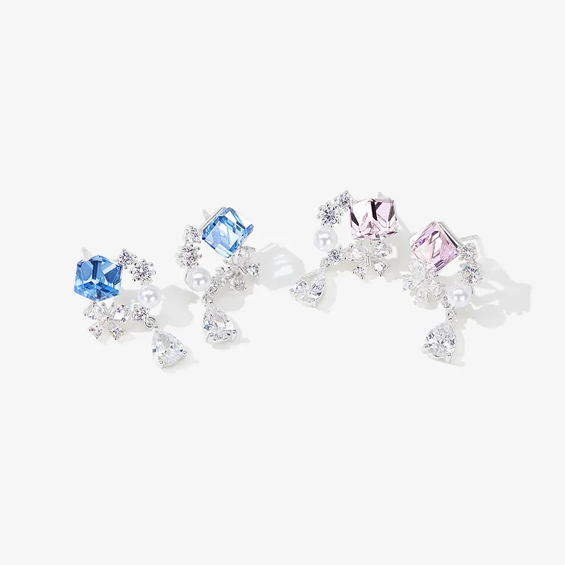 Lady Go S925 Silver Earrings Women's-5