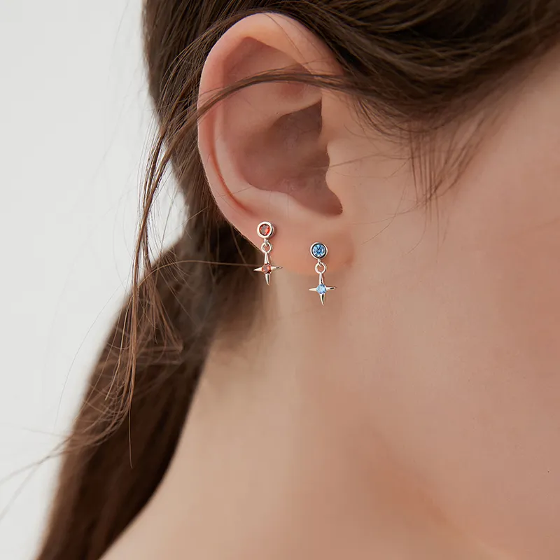 Lady Go Titanium Steel Stud Earrings Women's-4