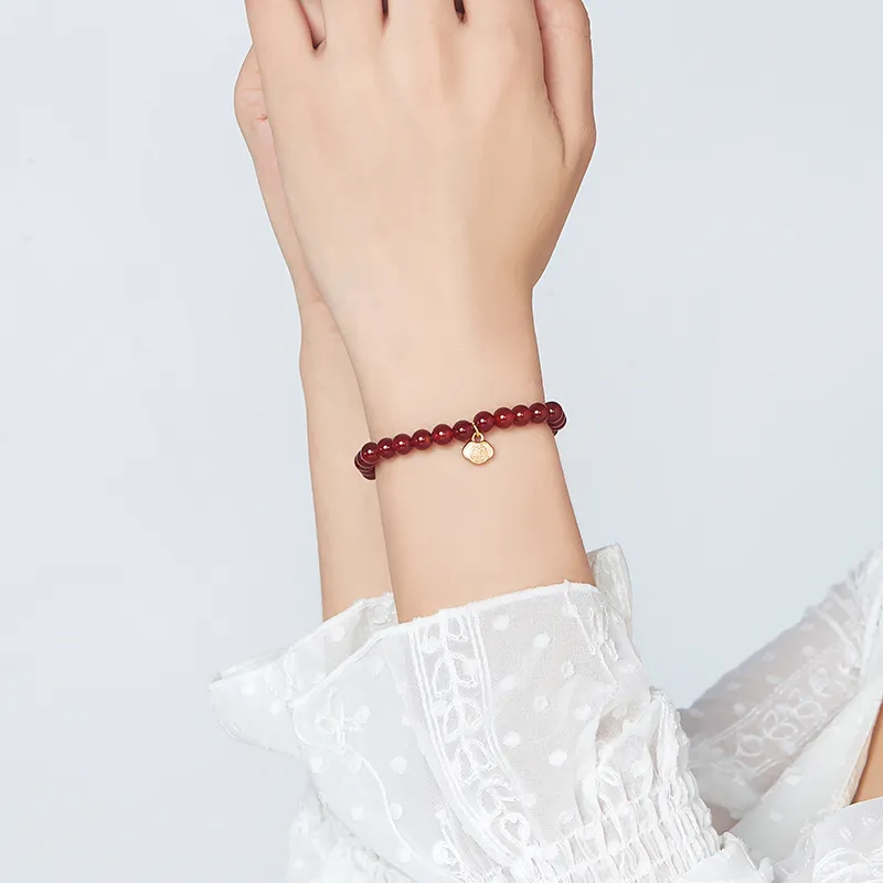 Lady Go Red Agate Bracelets Women's-2