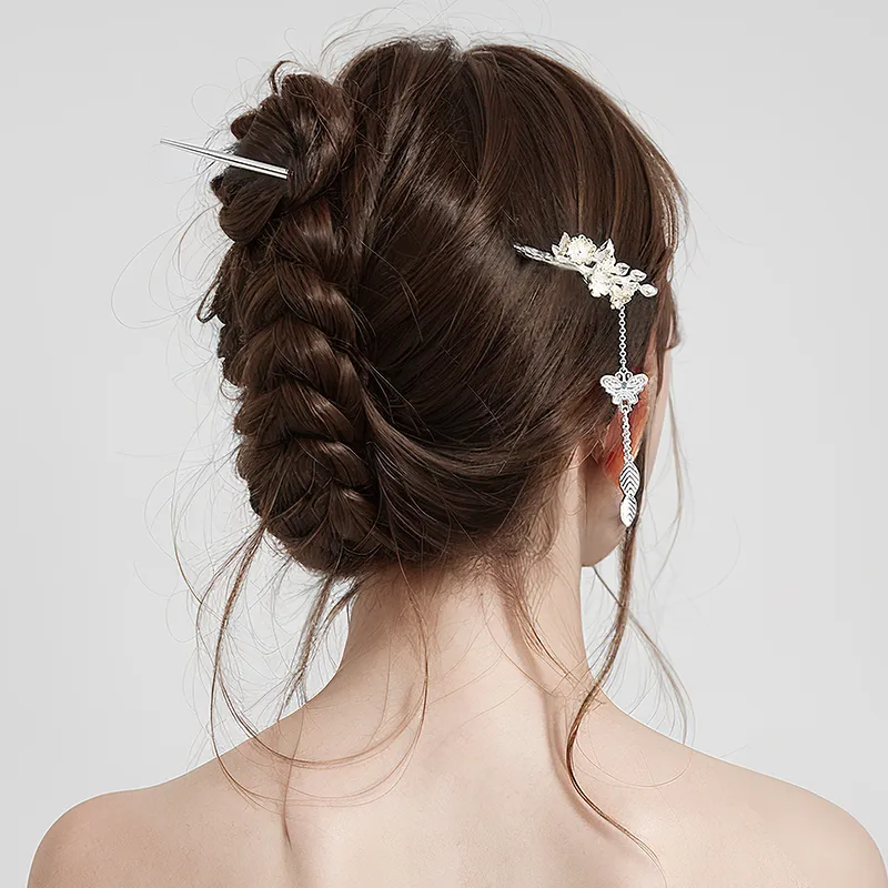 Lady Go Silver Plated Hairpins Women's-1